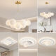 Salon LED Restaurant principal Nordic Creative Cream Style CHANDELIER CHADELER LAPIL PADE LAVILLE FORMINE Maison 1W 9734-Golden Baule à trois couches en trois couches Light-White 1