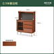 Genji Muyu solid wood sideboard small apartment restaurant medieval storage cabinet home log storage cabinet retro cabinet 0.9 meters