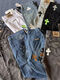 Crowxin offizieller 2025 Trendy Brand Cross Stickerei High Street Amerikanische vielseitige Männer und Frauen lose Jeanshosen gerade Hosen 9928 Black 9928 Black S