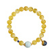 Potala Palace beeswax sea grain stone bracelet 925 silver treasure bowl pendant single circle amber bracelet for men and women as a birthday gift for girlfriend