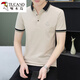 Holzspecker Revers Stickel Polo Shirt 3D Konkave Hut Sommer reines Baumwoll kurzärmelige T-Shirt Herrengeschäft lässig Stickhemd weiß 723 Lappel L 110-125jin [Jin gleich 0,5 kg]