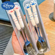 Disney (Disney) super cute ins high-looking chopsticks spoon fork three-piece set box student home portable dining tableware storage box radish cute rabbit [pink] three-piece set [clipsticks + spoon + fork] box