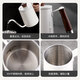 Bincoo hand-brewed coffee pot walnut handle household long mouth thin mouth pot stainless steel drip brewing coffee utensils