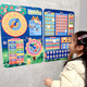 Huluoluo para niños Tiempo de jardín de infantes CALENDARIO CALENDARIO CARNA DE PASA CARDA DE PASA EDIA TEMPERA