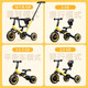 Shutongle children's hand-pushed tricycle, bicycle, baby balance car, three-in-one sliding bicycle, 1-6 years old