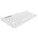 Logitech Fashion Series K380 Bluetooth Keyboard Wireless Keyboard Mac Notebook Tablet IPAD Computer Silent Keyboard Android Phone Multi-Device Ultra-Thin Portable Chocolate Keyboard K380 White