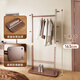 Wenna solid wood coat rack small floor-standing bedroom coat rack office living room home indoor vertical clothes hanger