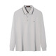 Qipai 7A antibacterial/2A antimite/antistatic men's long-sleeved polo shirt 25 autumn business casual top
