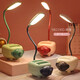 USB plug-in table lamp LED cartoon desktop ornament children's gift night light cute little desk lamp kindergarten gift cute pet lamb + pen holder function + plug-in style random color