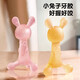 Rabbit Teether, Baby Teething Stick, Baby Teething Period Silicone Toy, Bite-proof Hand Artifact, Boiled in High Temperature, Rabbit Teether, Cute Powder