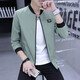 Fat Donglai DL Chaqueta para hombres primavera y otoño 2025 Nueva chaqueta delgada de verano tendencia de los hombres delgados coreanos 9902 Borgoña M
