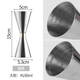 Fantasy stainless steel 304 wine measurer Japanese gold ring double-head measuring cup ounce cup cocktail bar bartending tool 45ml/60ml silver wine measurer