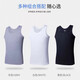 I-shaped breathable summer men's vest base breathable I-shaped vest men's casual gray L (90-105Jin Jin equals 0.5 kg)