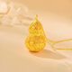 Jin Xiaoxiu gourd gold pendant ancient filigree hollow gourd pendant Ruyi golden gourd inheritance craft 5D large version 2.4g, large filigree gourd-remove more and make up less-match gold necklace