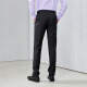HLA Heilan Home trousers men's classic twill classic slim and crisp men's trousers HKXAD1R001A black (01) 175/88A (34)cz