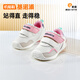 Jinopu Baby Shoes Spring Baby Soft Sole Breathable Floor Shoes 8-18 Months Spring and Autumn Toddler Shoes GB2391 Gray/Cotton White/Moonlight Gray/Black 20 125mm Suitable for Foot Length 125-129mm