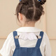 Hanoufei overalls anti-falling artifact fixed shoulder straps shoulder baby children's clothes suspender skirt drop shoulder anti-slip khaki wings 1 pack 9 years old and above