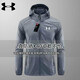 Under Armor sun protection jacket, lightweight summer men's quick-drying hooded outdoor breathable windproof fishing jacket upf50 men's dark gray hooded XL 125-145Jin Jin equals 0.5 kg