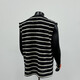 Lucao ADEI2025 SOMMER NEUER AMERICAN MODE MODE MODE ROUND Leader Logo Weste Schleifstreifen Kurzarm schwarze Weste BX1049 Schwarzes Inland S L.