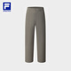 FILA Official Men's Knitted Pants 2025 Autumn New Fitness Sports Simple Loose Straight Pants Wooden Brown-BN XL 180/88A/XL