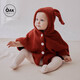OAK FAMILY Baby Cloak New Year's Clothes Out Windproof Winter Baby Cloak Windproof Warm Children's Jacket Milk White Panda 73 cm