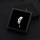 DL 1998 Fat Donglai same style men's brooch luxury NOTKNOT original feather brooch men's suit business accessories feather