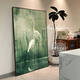 
Puban Song Dynasty aesthetic entrance entrance entrance to the entrance to the entrance of the entrance to the bamboo medieval style living room hanging painting corridor mural mural mural bamboo report safety model C 80*12035mm aluminum alloy frame + tempered transparent crystal