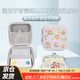 Jingmengyuan is suitable for Baicizhan MAX word machine storage bag, hard-shell waterproof and shockproof portable storage bag, PU leather waterproof multi-purpose portable multi-functional storage box small bag with PU gray storage box + panda index sticker + high-definition film