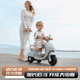 Bedron children's electric motorcycle children's motorcycle 3-6 years old children's electric car toy car can sit on a child's car top with orange | dual drive + 6V7 + push handle + remote control