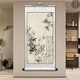 Book Dance Hall Zheng Banqiao Bamboo Hanging Painting Celebrity Calligraphy and Calligraphy Ink Chinese Painting Bamboo Newspaper Peaceful Living Room Bedroom Landscape Decoration Painting Ink Bamboo - Zheng Banqiao - Vertical Style - Silver White Style Overall Size Width 50 cm Height 120 cm (Hook included)