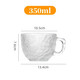 Glacier handle cup breakfast cup juice cup milk cup ins style Japanese coffee cup glacier handle cup 1 piece 360ml