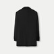 HLA Hailan House Coat Men's Pure Wool Jacket Men's HWDAD4W018A Black 18 S 165/84A Recommended 114~124Jin Jin equals 0.5 kg