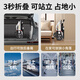 Jingqiao aluminum alloy wheelchair small lightweight folding trolley for the elderly special travel portable wheelchair travel scooter