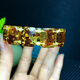 Xinxiangdu natural flower amber hand row amber bracelet hand row flower amber bracelet hand brand bracelet anti-fatigue soothing sleep aid jewelry flower amber hand row (about 16*13mm)