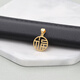 Shengbei 18K Rose Gold Birkin Gold Fortune Round Pendant K Gold Plain Gold Necklace Women's Pendant 18K Gold 1.25g