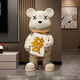 BHM Violent Bear Ornament Living Room TV Cabinet Sofa Large Floor-standing Decoration High-End Atmosphere Moving and Housewarming Gift Fortune Pfaff Violent Bear + Bluetooth Karaoke Speaker