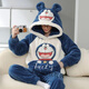 Zipjbx zuoxi store Store Coral Pajamas Зимняя мужская осень и зима утолщенная фланелевая теплая мультфильма домашняя одежда 9901* Сетт с капюшоном M Small [80-90Jin [Jin равно 0,5 кг]]]