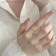 RSRDDY Old Phoenix Authentic Gold Color Gypsophila Ring Sand Gold Ring Frosted Texture Niche New Light Luxury US Code No. 9 Reference 130-150 Jin Jin is equal to 0.5 kg Same style Same style