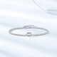 Trendy Acer PT950 platinum bracelet for women with sparkling poppy beads birthday gift pricing, Platinum Ya waist, about 4.55g