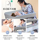 Diaper table, baby care table, portable, multi-functional, foldable, bathable, diaper changing and touching table for baby bed, castle gray - comfortable style (storage basket + clothes drying rod + storage