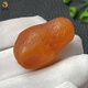 FU WAN ZHE beeswax rough stone pendant, natural Baltic kelp leather amber sea-flooded seed material pendant 7.44g