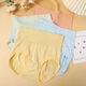 High-waist belly-slimming butt-lifting underwear for women, mugwort anti-bacterial crotch fat MM hip-covering, comfortable and breathable 2 pack, random color L (80-130Jin Jin equals 0.5kg)