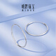 Ming brand jewelry platinum Pt950 platinum simple earrings earrings gift for women BFH0101 platinum earrings about 4.47 grams