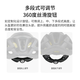 PMTMIPS Asian version anti-collision goggles cycling helmet bicycle aerodynamic helmet road mountain bike men's and women's equipment goggles moonlight white L size (58-61CM)