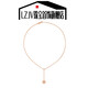 
LZJV simple and versatile high-end design new year gift exquisite brilliant six-point star necklace TSJ9898 rose gold