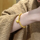 BMOI Old Phoenix 999 gold pure gold Xiaopangfu bracelet feminine style new versatile Five Emperors coin braided bracelet