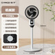 Air circulation fan electric fan floor fan household shaking head desktop dual-purpose fan removable and washable energy-saving vertical light-sound light feather fan dormitory low-noise table fan basic model shaking head big wind + three-speed adjustment + platform dual-use