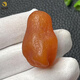 FU WAN ZHE beeswax rough stone pendant, natural Baltic kelp leather amber sea-flooded seed material pendant 7.44g