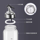 GERTHRON German oil pot kitchen special anti-leak spout food-grade glass oil bottle seasoning bottle soy sauce vinegar pouring oil bottle four-pack oil pot with label + anti-slip bottom ring 450ml