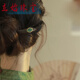 Lishi simple new Chinese style wooden hairpin for women, ancient style daily hairpin for women, cheongsam birthday gift, sandalwood green Ruyi hairpin